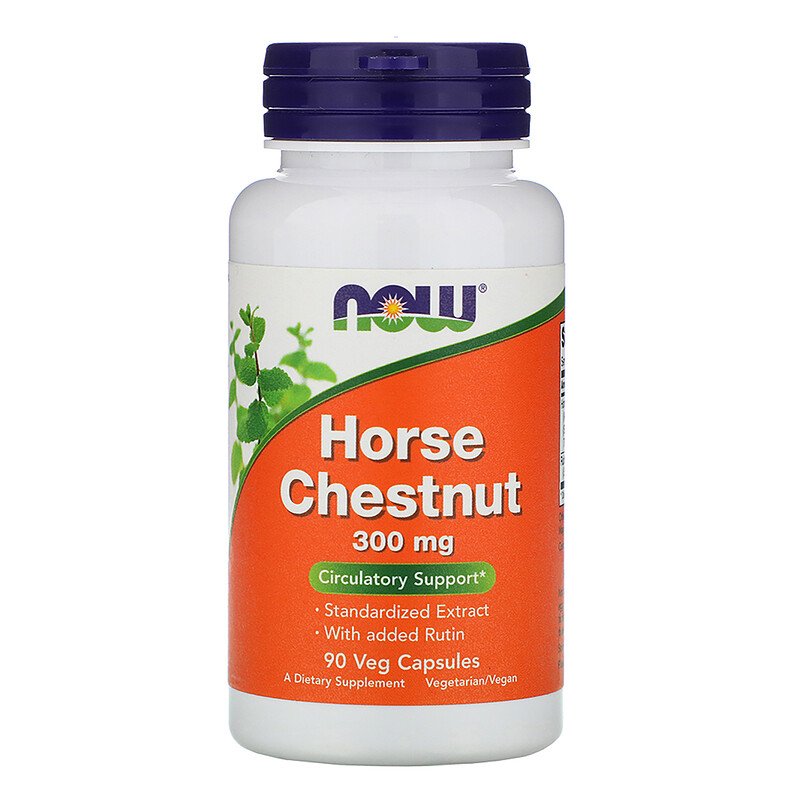 Екстракт кінського каштану NOW Foods Horse Chestnut 300 mg 90 Veg Caps