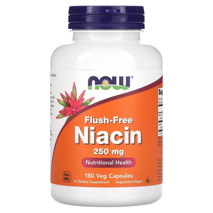 Ніацин NOW Foods Flush-Free Niacin 250 mg 180 Veg Caps