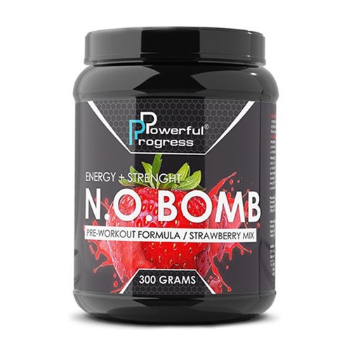 Комплекс до тренування Powerful Progress N.O.BOMB 300 g /30 servings/ Strawberry