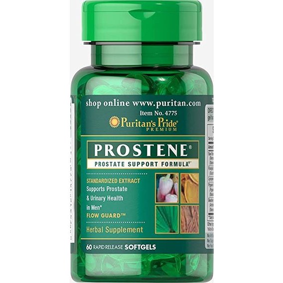 Екстракти ягід сереноа Puritan's Pride Prostene (with Saw Palmetto & Lycopene) 60 Softgels