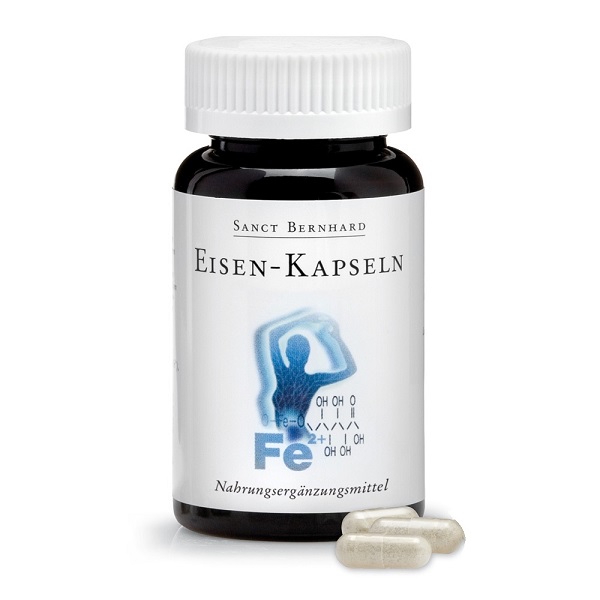 Мікроелемент Залізо Sanct Bernhard Eisen 20 mg 120 Caps