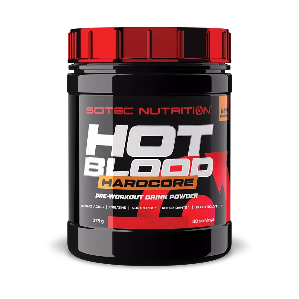Енергетик Scitec Nutrition Hot Blood Hardcore 375 g /30 servings/ Black Currant Goji Berries