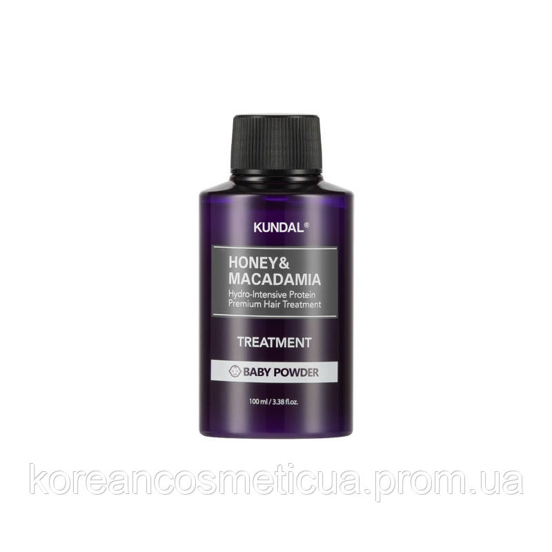 Мініатюра Кондиціонер для волосся "Дитяча Присипка" Kundal Honey & Macadamia Treatment Baby Powder 100ml