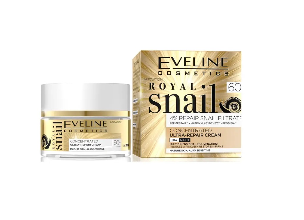 Ультра-відновлюючий крем концентрат для зрілої шкіри 60+ Royal Snail Eveline 50 мл