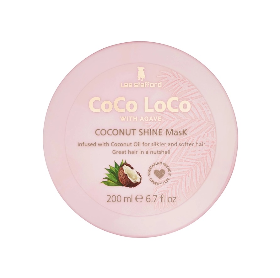 Маска для сяйва волосся з кокосовою олією Coco Loco Coconut Shine Mask Lee Stafford 200 мл