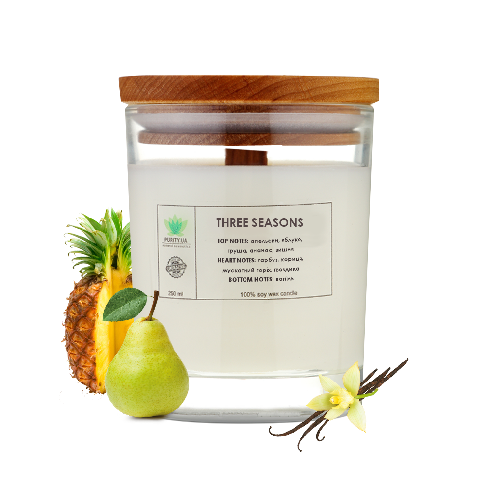 Аромасвічка Three seasons L PURITY 150 г