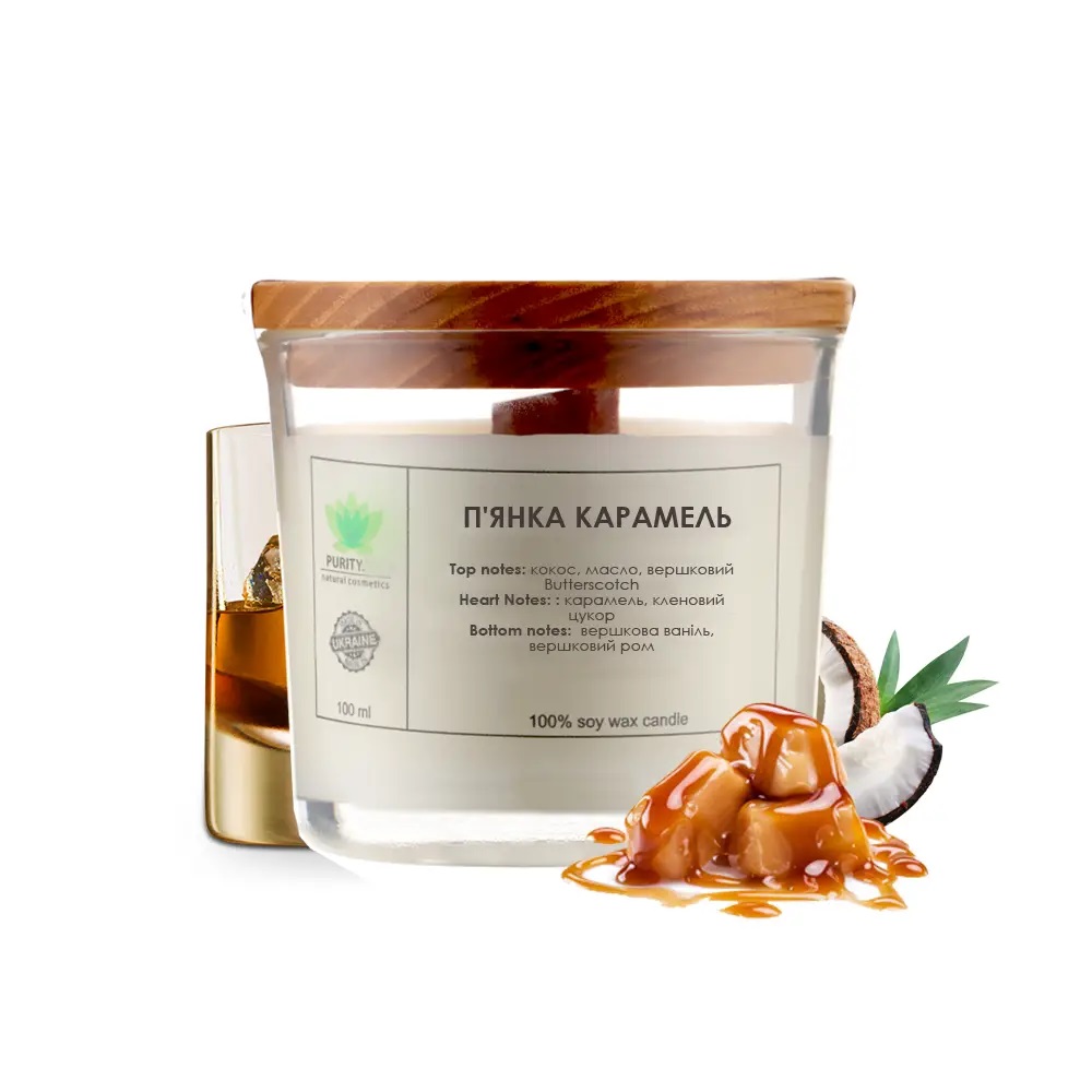 Аромасвічка П'янка карамель S PURITY 60 г