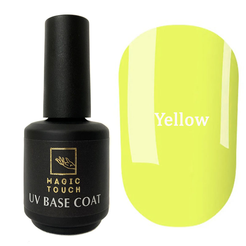 Гель лак Magic Touch COLOR SPRING BASE/ RUBBER 24 YELLOW 15 мл.