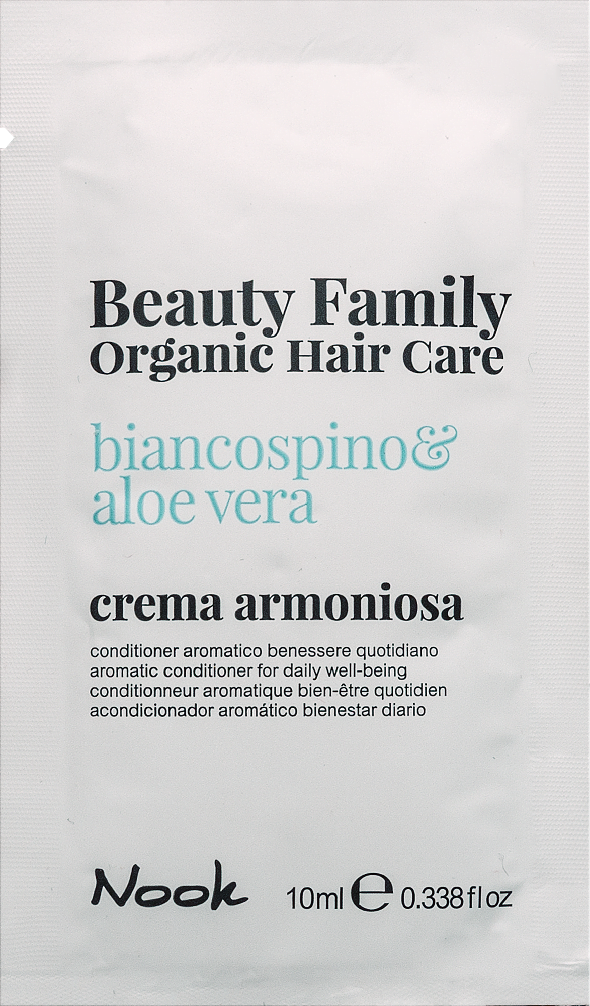 Оздоровлювальний кондиціонер NOOK BEAUTY FAMILY ORGANIC для щоденного використання 10 мл