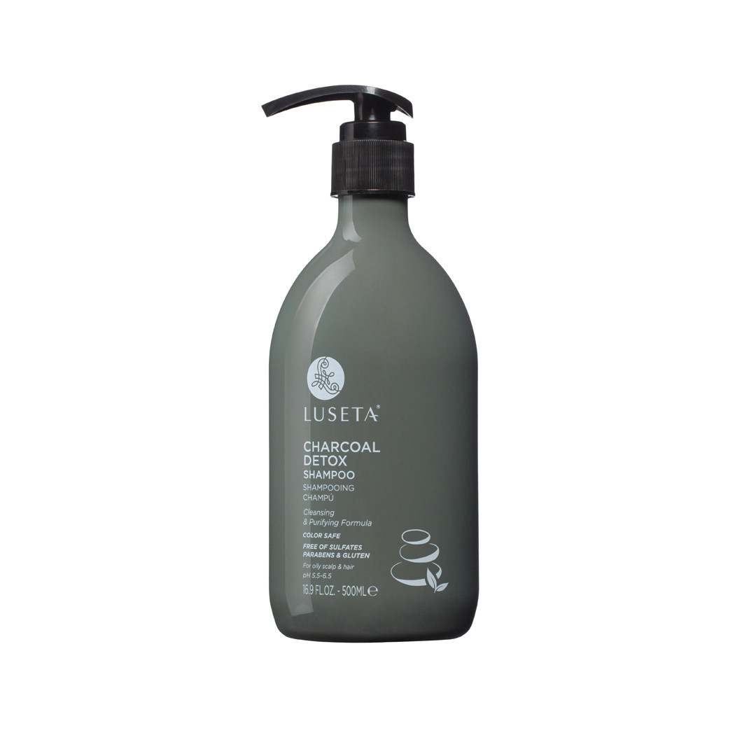 Шампунь-детокс для волосся Luseta Beauty Charcoal Detox Shampoo, 500 мл