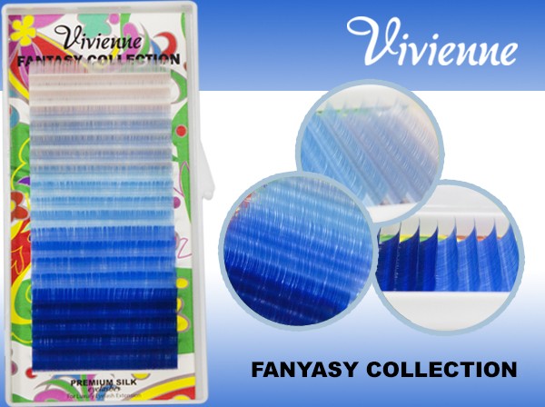 Вії VIVIENNE Fantasy, mix Магія неба один розмір, 20 ліній (0,10, D, 10)
