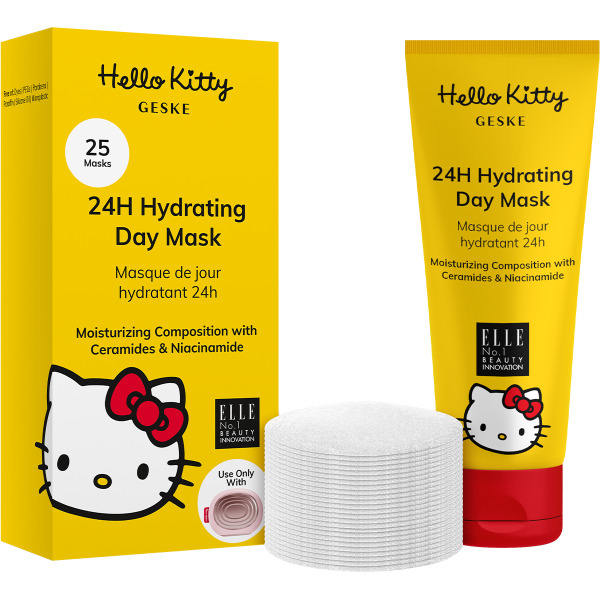 Добова зволожувальна денна маска GESKE 24H Hydrating Day Mask by Hello Kitty Oval 25 шт