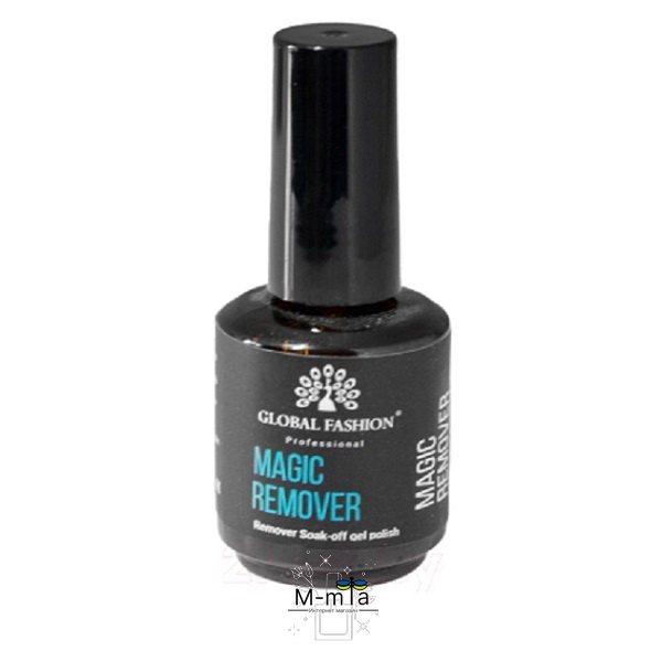 Жидкость для снятия гель лака Global Fashion Magic remover 15 мл