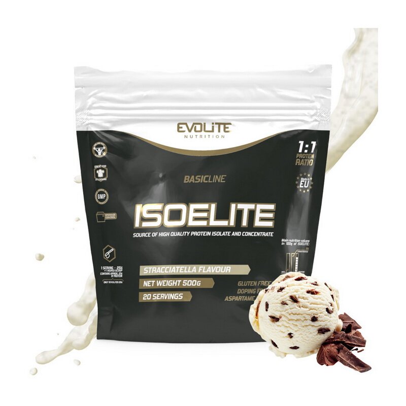 Протеїн Evolite Nutrition Iso Elite, 500 грам Страчателла
