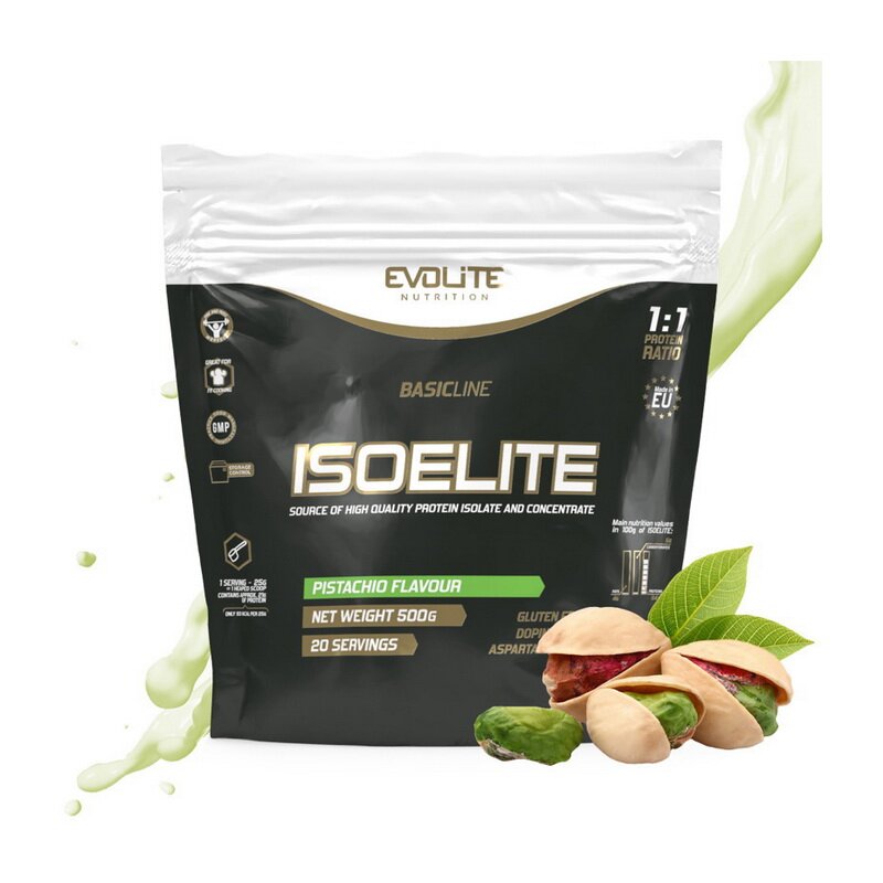 Протеїн Evolite Nutrition Iso Elite, 500 грам Фісташка