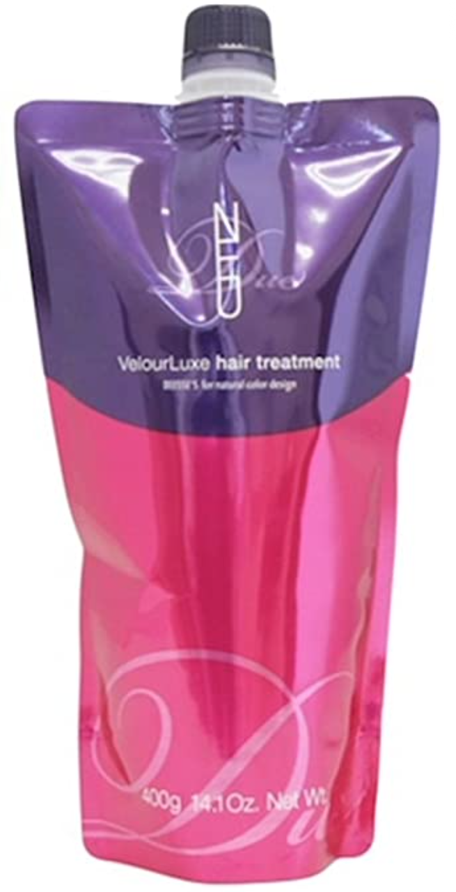 Японська зволожуюча маска для жорстких фарбованого волосся Milbon VelourLuxe Hair Treatment, 400 ml (змінний блок