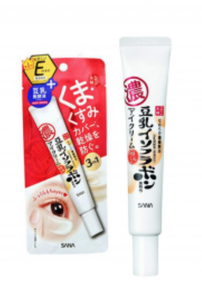 Крем-есенція для шкіри навколо очей 3 в 1 з вітаміном Е cream eye SANA Nameraka honpo, 20 g