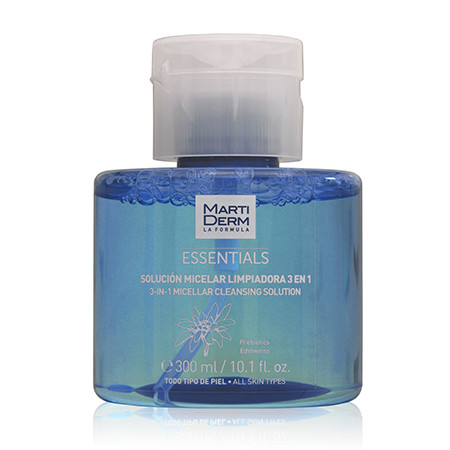 Мартідерм Міцелярна вода для очищення обличчя MartiDerm Essentials Micellar Solution Cleanser 3in1, 300 мл