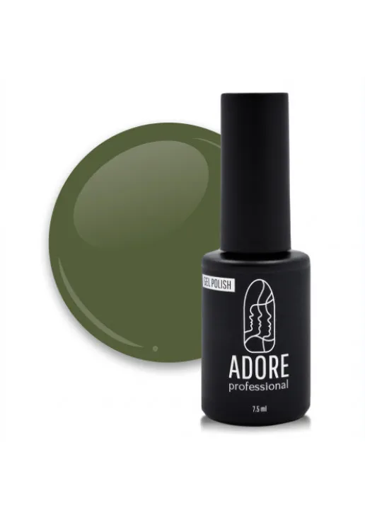 Гель-лак для нігтів захисний зелений Adore Professional №221 - Military, 7.5 ml - фото 1