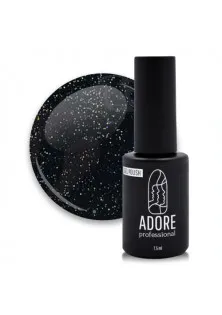 Гель-лак для нігтів чорний із глітером Adore Professional №234 - Space, 7.5 ml за ціною 143₴  у категорії Гель-лаки для нігтів Об `єм 7.5 мл