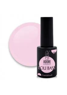 Цветная база для гель-лака нежно-розовая Loli Base №01 - Rose, 7.5 ml по цене 143₴  в категории Товары для маникюра и педикюра Тип Цветная база