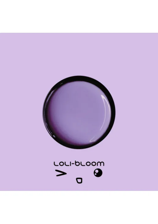 Кольорова база для гель-лаку бузково-фіолетова Loli Base №07 - Bloom, 7.5 ml - фото 4