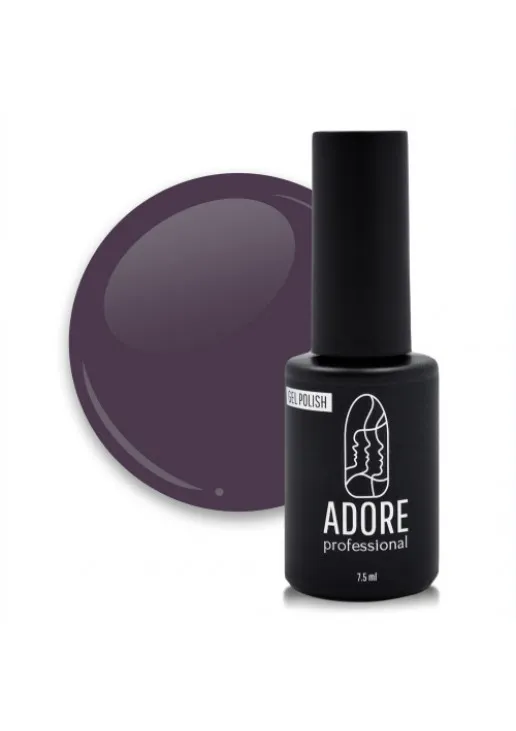 Гель-лак для нігтів приглушений виноградний Adore Professional №106 - Grape, 7.5 ml - фото 1