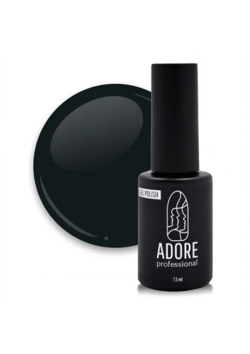 Гель-лак для нігтів чорно-зелений Adore Professional №122 - Amazon, 7.5 ml - фото 1