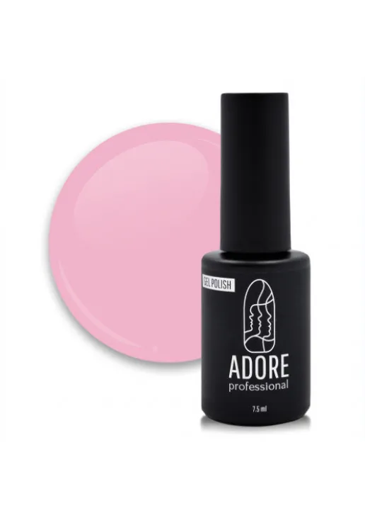 Гель-лак для нігтів ніжний рожевий Adore Professional №204 - Rojo, 7.5 ml - фото 1