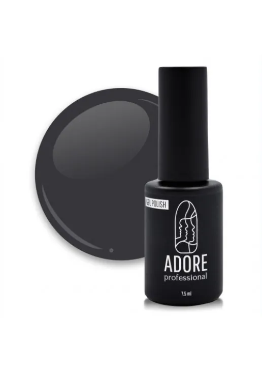 Гель-лак для нігтів темний графітовий Adore Professional №473 - Feel, 7.5 ml - фото 1