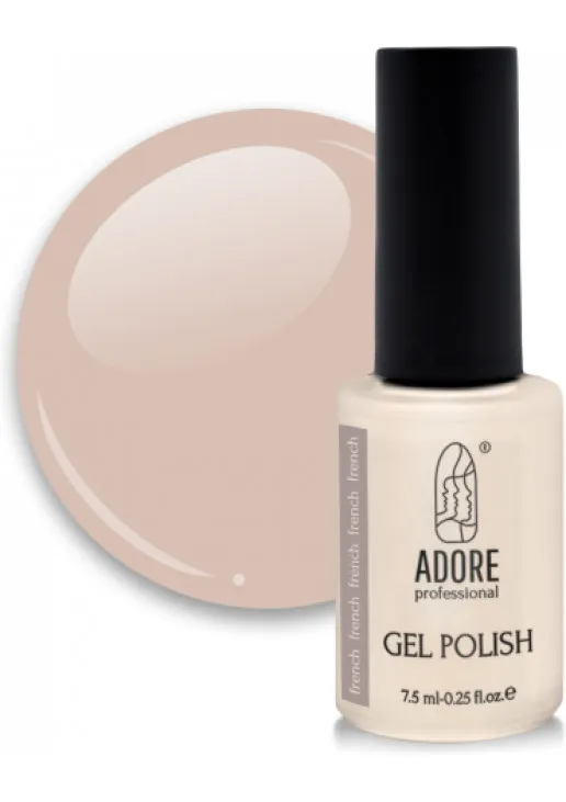 Гель-лак для нігтів французький манікюр Adore Professional F-07 - Chiffon, 7.5 ml - фото 1