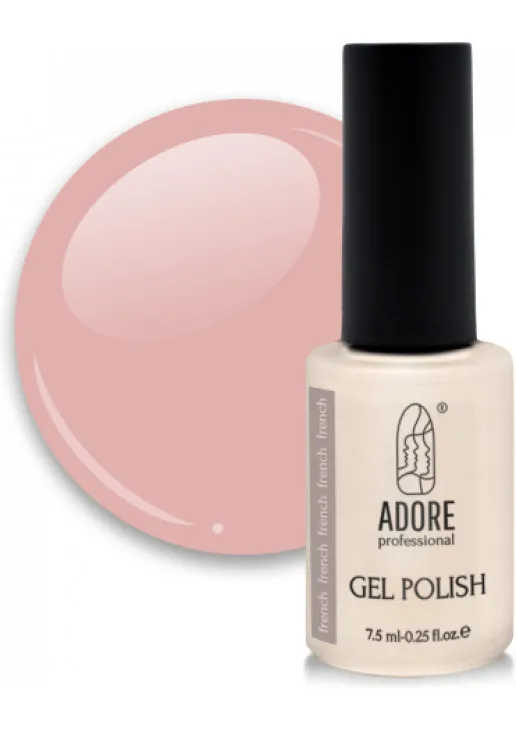 Гель-лак для нігтів французький манікюр Adore Professional F-08 - Fae, 7.5 ml - фото 1