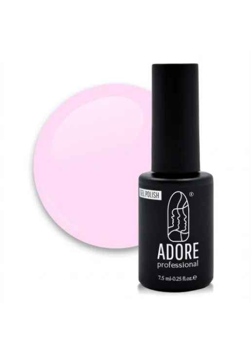 Гель-лак для нігтів прохолодний рожевий Adore Professional P-01 - Soft Rose, 7.5 ml - фото 1
