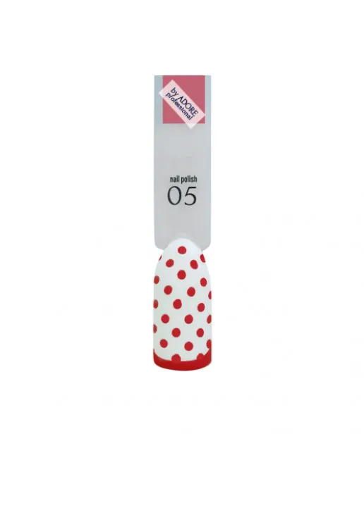 Лак для стемпінгу червоний Adore Professional №5 - Poppy, 7.5 ml - фото 2