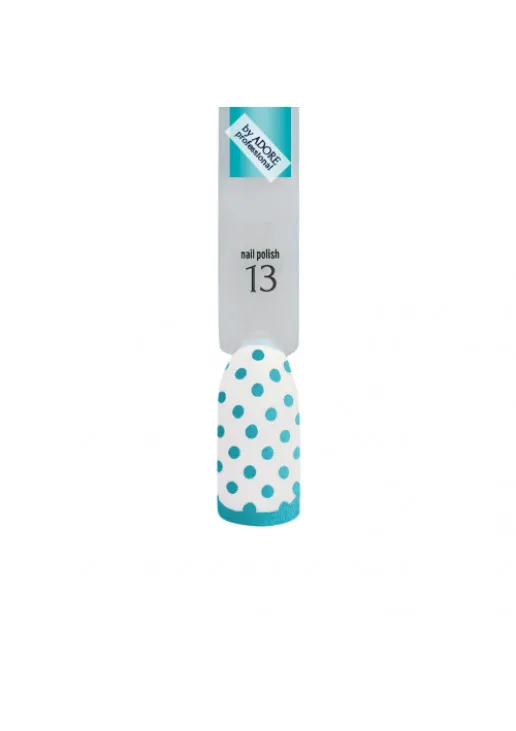 Лак для стемпінгу перламутровий бірюзовий Adore Professional №13 - Turquoise, 7.5 ml - фото 2