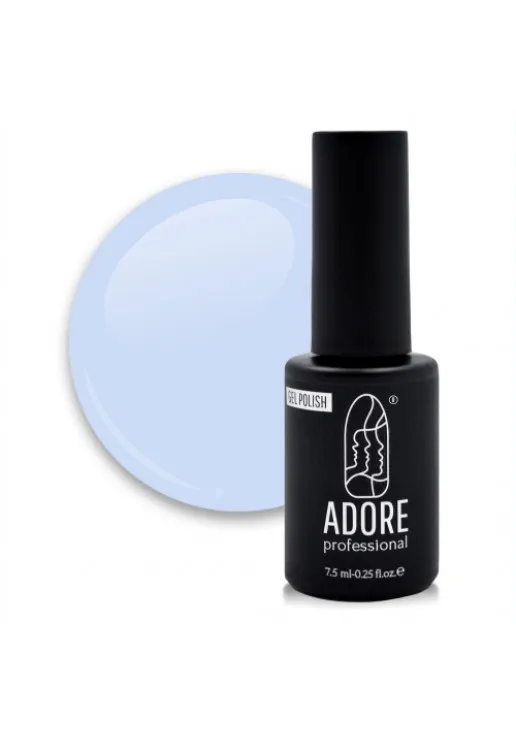Гель-лак для нігтів бузково-блакитний Adore Professional P-12 - Soft Cool, 7.5 ml - фото 1
