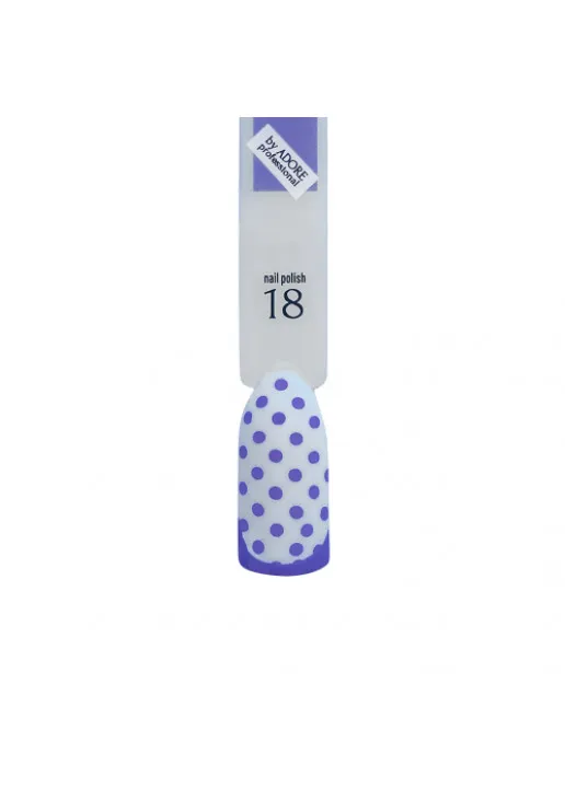 Лак для стемпінгу світло-бузковий Adore Professional №18 - Thistle, 7.5 ml - фото 2
