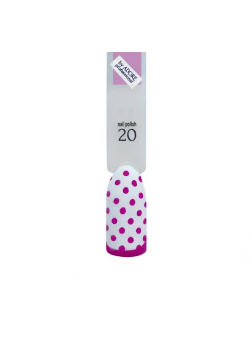 Лак для стемпінгу яскраво-рожевий Adore Professional №20 - Dolly, 7.5 ml - фото 2