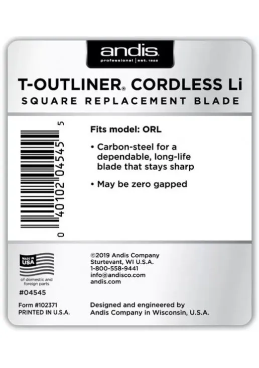 Ніж до тримера Cordless T-Outliner Li Replacement Square Blade - фото 3