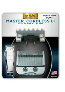 Хромований ніж із нержавіючої сталі на машинку для стрижки Master Cordless MLC size 000-1 за ціною 1740₴  у категорії Техніка для волосся Країна виробництва США