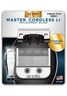 Ніж із нержавіючої сталі на машинку для стрижки Master Cordless MLC size 000-1 за ціною 2160₴  у категорії Техніка для волосся Бренд Andis