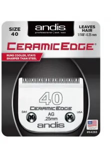 Ніж на машинку для стрижки Andis A5 Ceramic Edge №40 0,25 mm за ціною 1925₴  у категорії Техніка для волосся Тип Ніж до машинки для стрижки