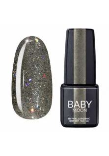 Гель-лак сріблясто-оливковий з глітером Baby Moon Dance Diamond №21, 6 ml за ціною 79₴  у категорії Baby Moon Призначення Фарбування