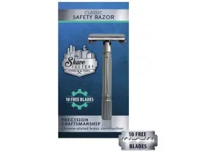 Т-подібний станок для гоління з футляром і лезами Shave Safety Razor за ціною 570₴  у категорії Переглянуті товари