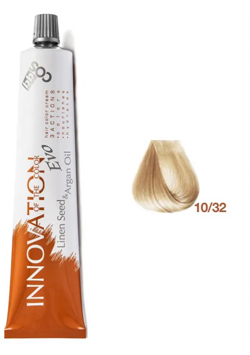 Фарба для волосся блондин екстра світлий медовий Innovation Evo 10/32 - фото 1