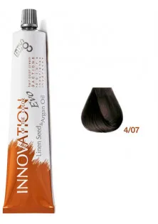 Фарба для волосся каштановий натуральний табачний Innovation Evo 4/07 за ціною 375₴  у категорії Косметика для волосся Бренд BBcos