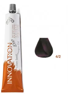 Фарба для волосся каштановий натуральний фіолетовий Innovation Evo 4/2 за ціною 375₴  у категорії BBcos
