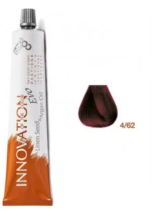 Фарба для волосся червоний пурпурний Innovation Evo 4/62 за ціною 375₴  у категорії BBcos Об `єм 100 мл