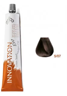 Краска для волос каштановая светлая табачная Innovation Evo 5/07 по цене 375₴  в категории Краска для волос Время применения Универсально