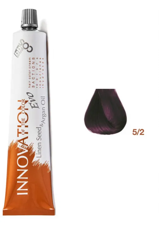 Фарба для волосся каштановий світло-фіолетовий Innovation Evo 5/2 - фото 1